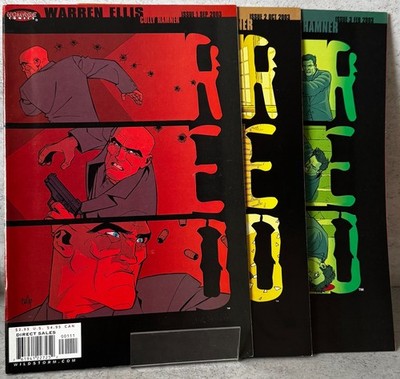Red #1 #2 #3 Full Set Homage/Wildstorm Comics 2003 Warren Ellis Cully Hamner