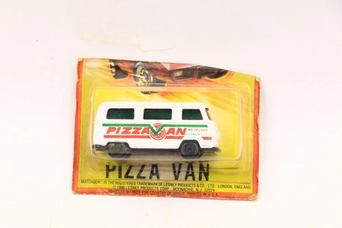 1980 Matchbox Lesney Pizza Van Sealed on Cut Card