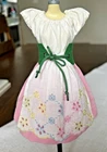 Vintage Barbie in Switzerland Outfit #822~Dress & Green Corselet Belt 1964