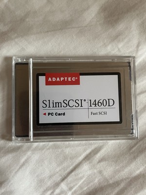 Adaptec SlimSCSI 1460D Fast SCSI PC Card PCMCIA SCSI2 Untested As-Is No Cable