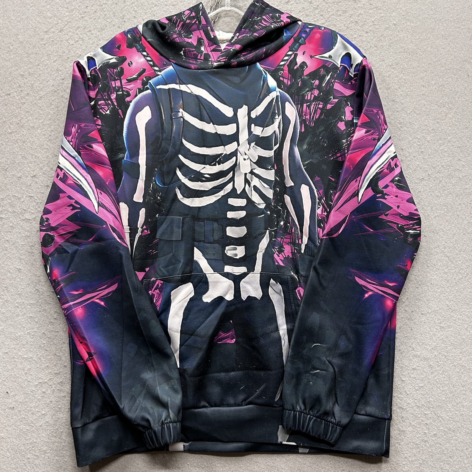 Rubie's Fortnite Skull Trooper Adult Costume Top & Hood