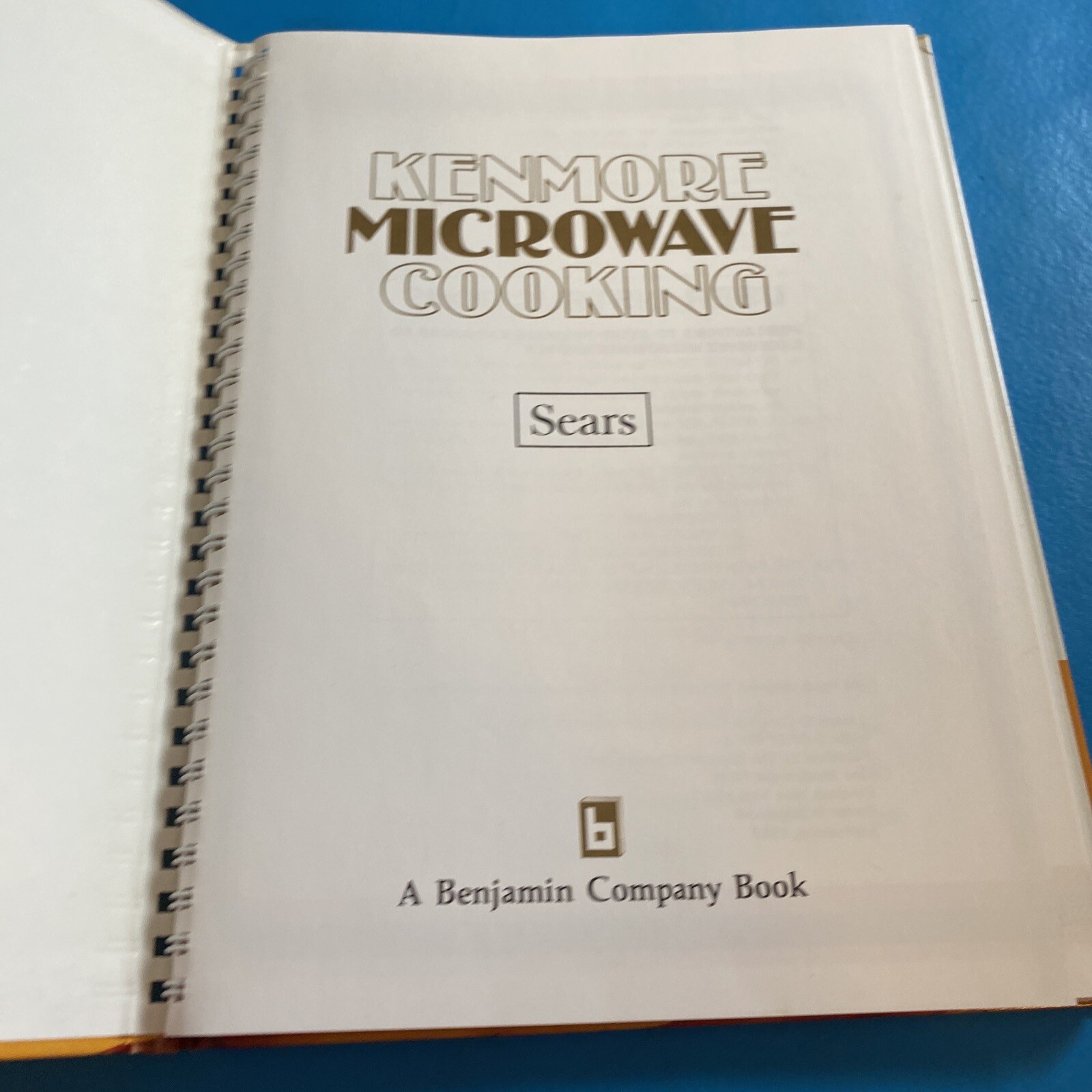 1981 Kenmore Microwave Cooking Cookbook by Sears Illustrated Spiral