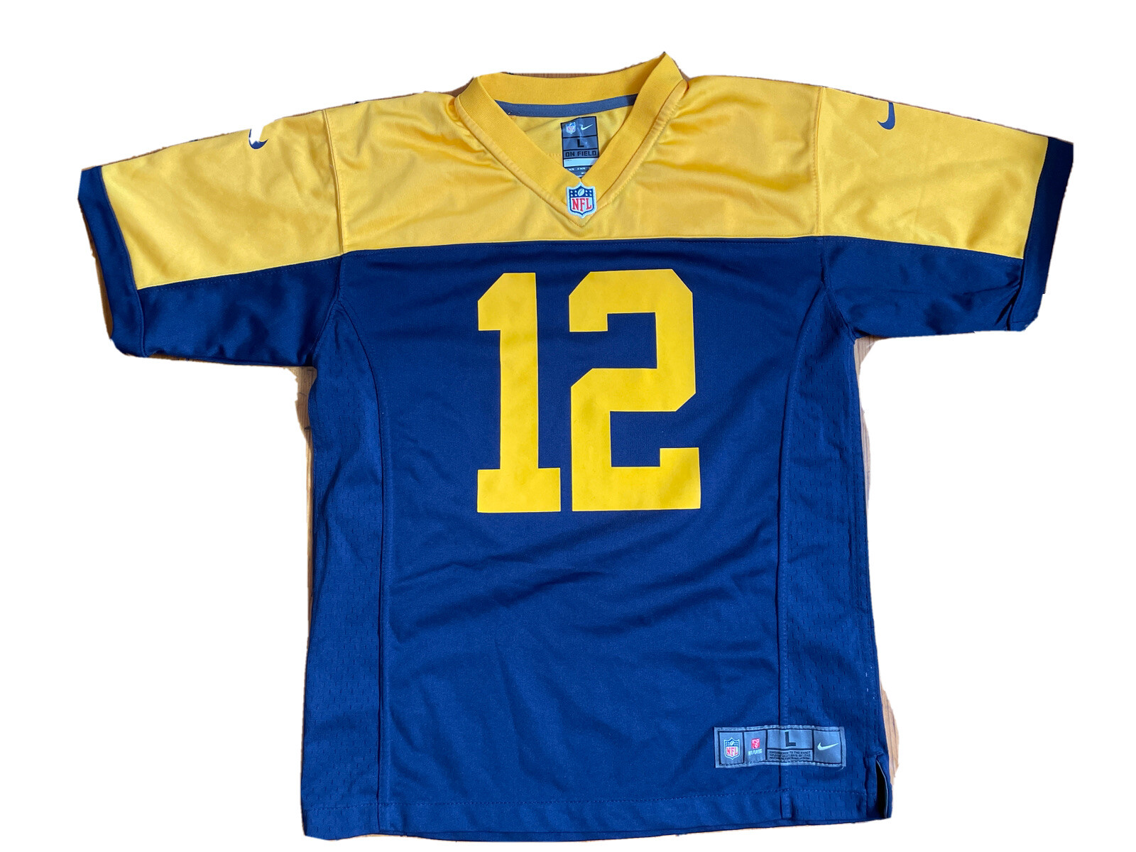 EUC Nike On Field Acme Green Bay Packers Aaron Rodgers Old School