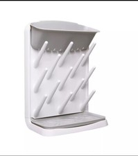 Vertical Baby Bottle Drying Rack, Countertop Drying Rack Baby Accessory, Gray