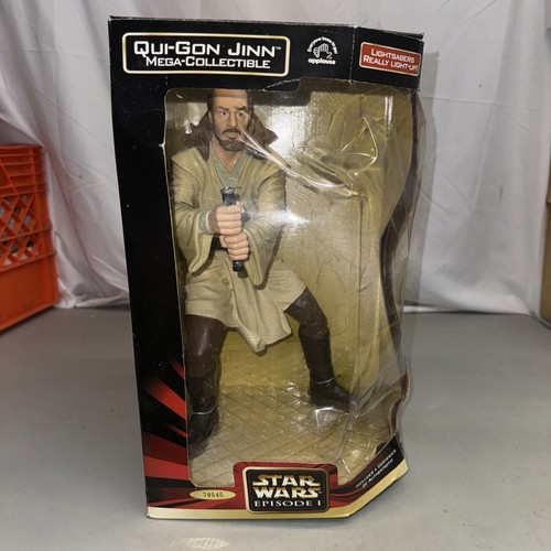 Star Wars Qui-Gon Jinn Episode I Applause Mega Collectible Light Up 13"H NIB - 第 1/8 張圖片