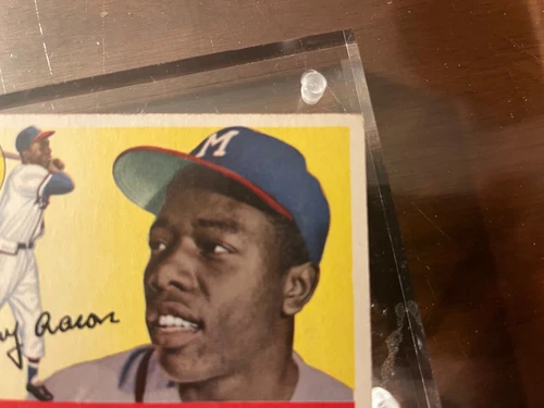 1955 Topps Hank Aaron Braves Henry #47 super high grade WOW Milwaukee braves