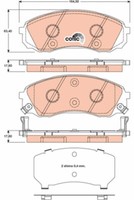 TRW GDB3448 Bremsbelagsatz, Scheibenbremse For Hyundai KIA