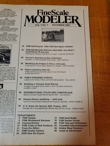 2 Fine Scale Modeler Magazines 1989 - Military Auto Model Cars - Feb, Nov - Picture 6 of 11