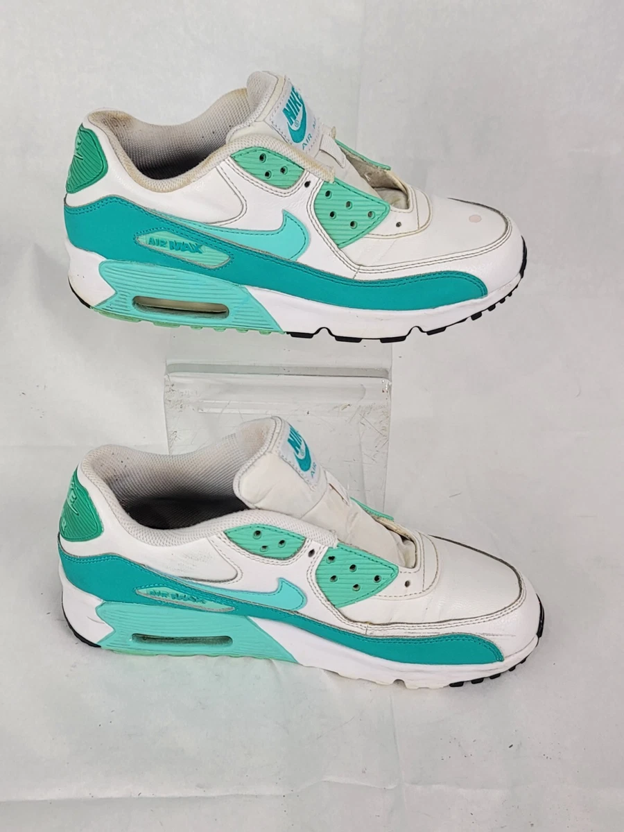 NIKE MAX 90 GS WHITE TURQUOISE JADE 833376 106 Size 6.5Y | eBay