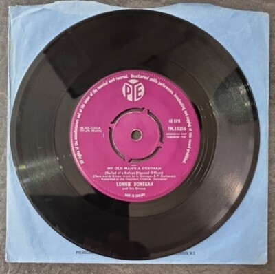 Lonnie Donegan - My old man's a dustman - EX 7'' single Rock 'n' roll Skiffle