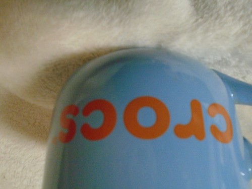 Coffee / Soup Mug CROCS - Crocodile & Light Blue/Orange Lettering of CROCS - Picture 11 of 11