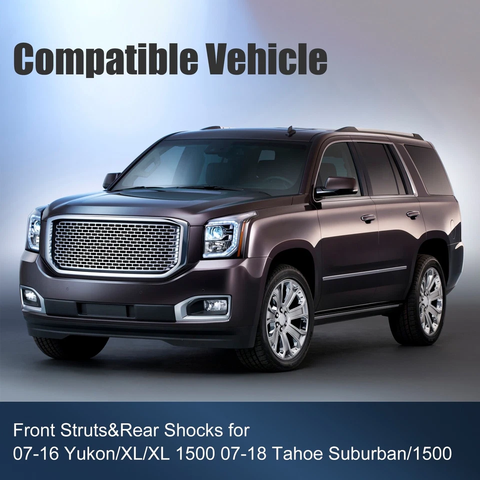 Amortiguadores delanteros + traseros 4 piezas para GMC Yukon Tahoe Suburban Avalanche Foto 2 de 4