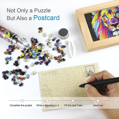 Mini Jigsaw Puzzles for Adults 234 Pieces Small Jigsaw Puzzle Test Tube Puzzl... - Picture 5 of 7