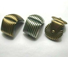 Barrette Hair Clip Women Ponytail Holder Cover Cuff Curved Art Deco Made France