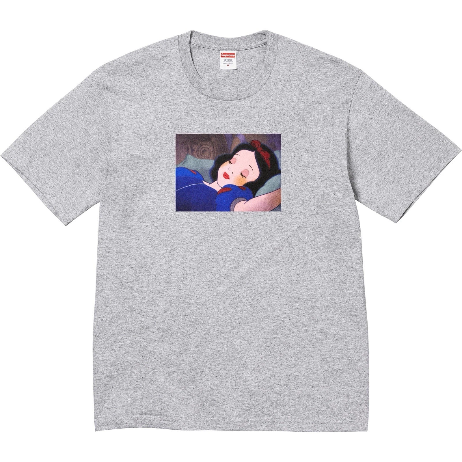 SUPREME Tee shirt blanc neige manches courtes haut gris bruyère T shirt FW24 taille Medium