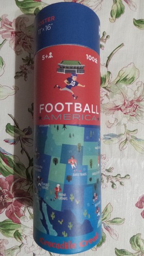Football Puzzle by Crocodile Creek w/ Poster 100 Pcs Very Colorful Age 5+ New - Picture 5 of 6