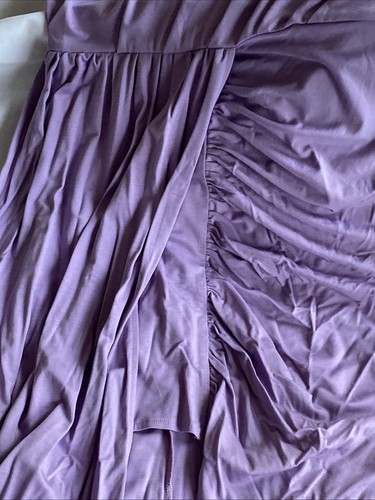 Zesica One Shoulder Dress Long Maxi High Split Bodycon Purple Size Large - 第 20/21 張圖片