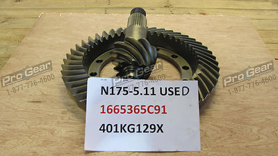 DANA SPICER INTERNATIONAL 5.11 RATIO GEAR SET 1665365C91 401KG129X