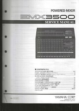 YAMAHA EMX 3500 Powered Mixer Console Service Manual  Schematic