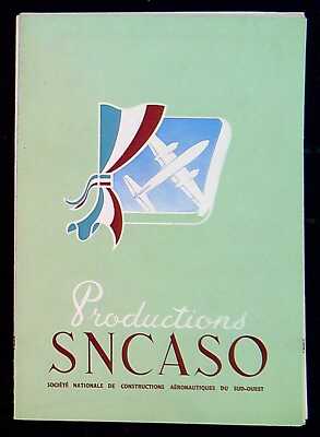 Advertising Leaflet PRODUCTIONS SNCASO 1949 Paperback Book