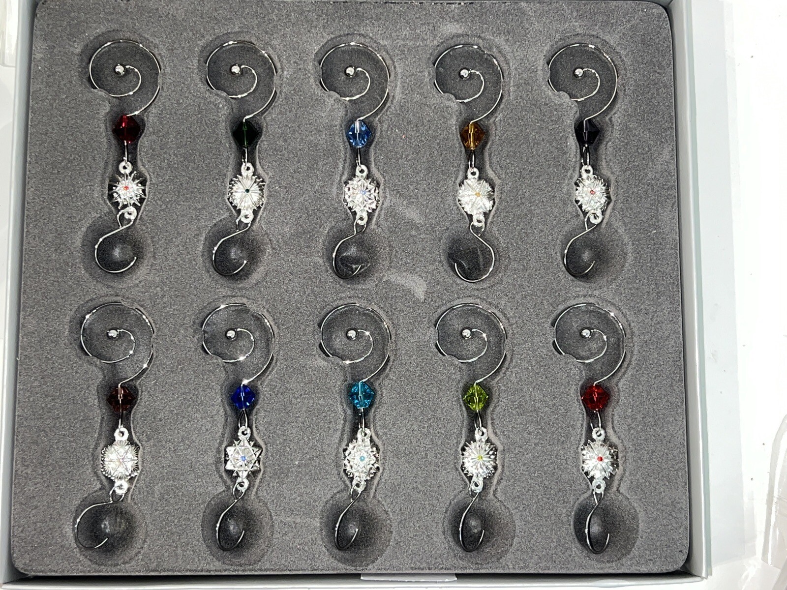 WATERFORD CRYSTAL SNOWFLAKE WISHES CHRISTMAS ORNAMENT ENHANCERS HANGERS