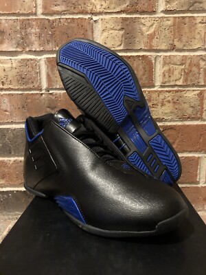 New 10 Adidas T-Mac 3 Restomod Basketball Mens Black Blue Orlando