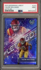2023 Bowman U Best Caleb Williams Lets Go PSA 9 Mint #LG1
