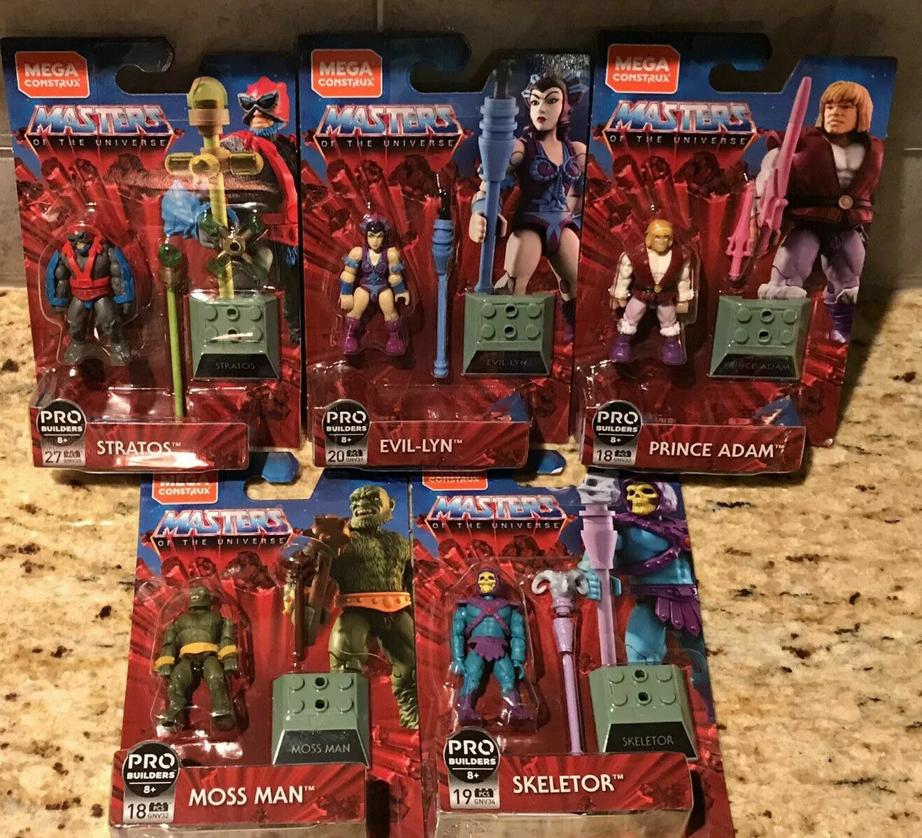 Masters Of The Universe Mega Construx Adam Moss Man Evil Lyn Stratos Skeletor