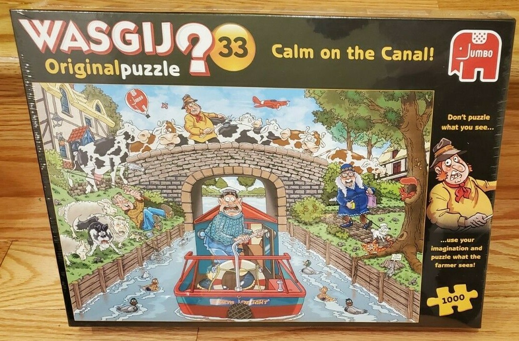 Jumbo 19173 Wasgij Original 33 - Calm on the Canal 1000 piece