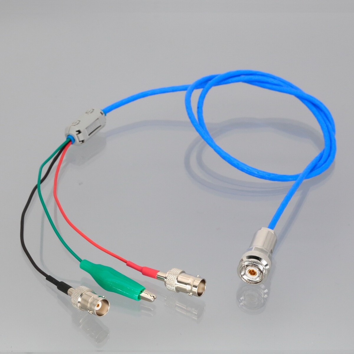 TRINIDAD RICARDOα 2BA 22g Triax TRT Male to Dual BNC Female + GND Alligator Clip Cable M17