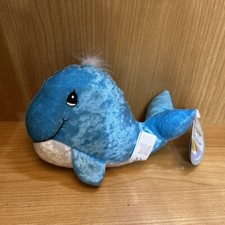 1998 Precious Moments - Tender Tails - Enesco - Plush, Bean Bag, Sky Blue Whale