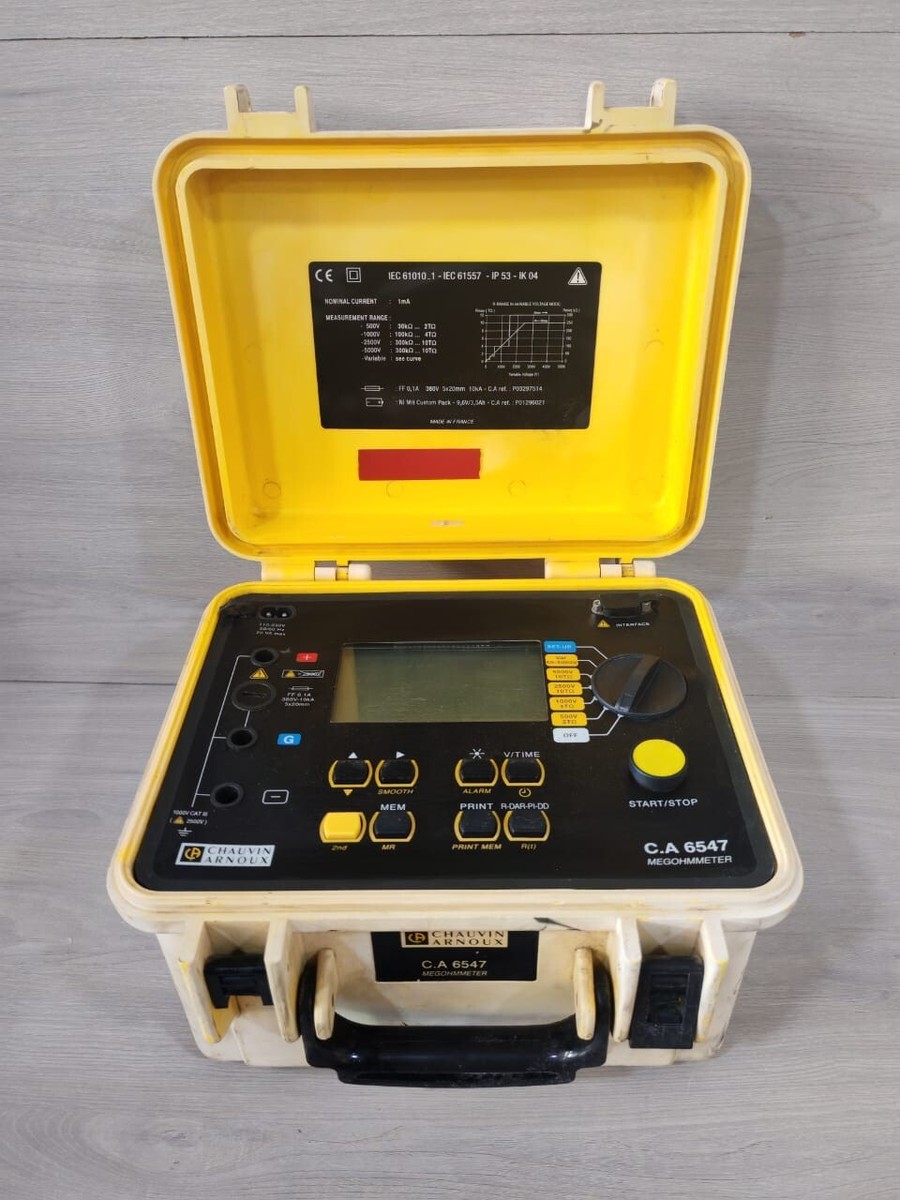 CHAUVIN ARNOUX C.A 6547 MEGOHMMETER- TRIED & TESTED | eBay