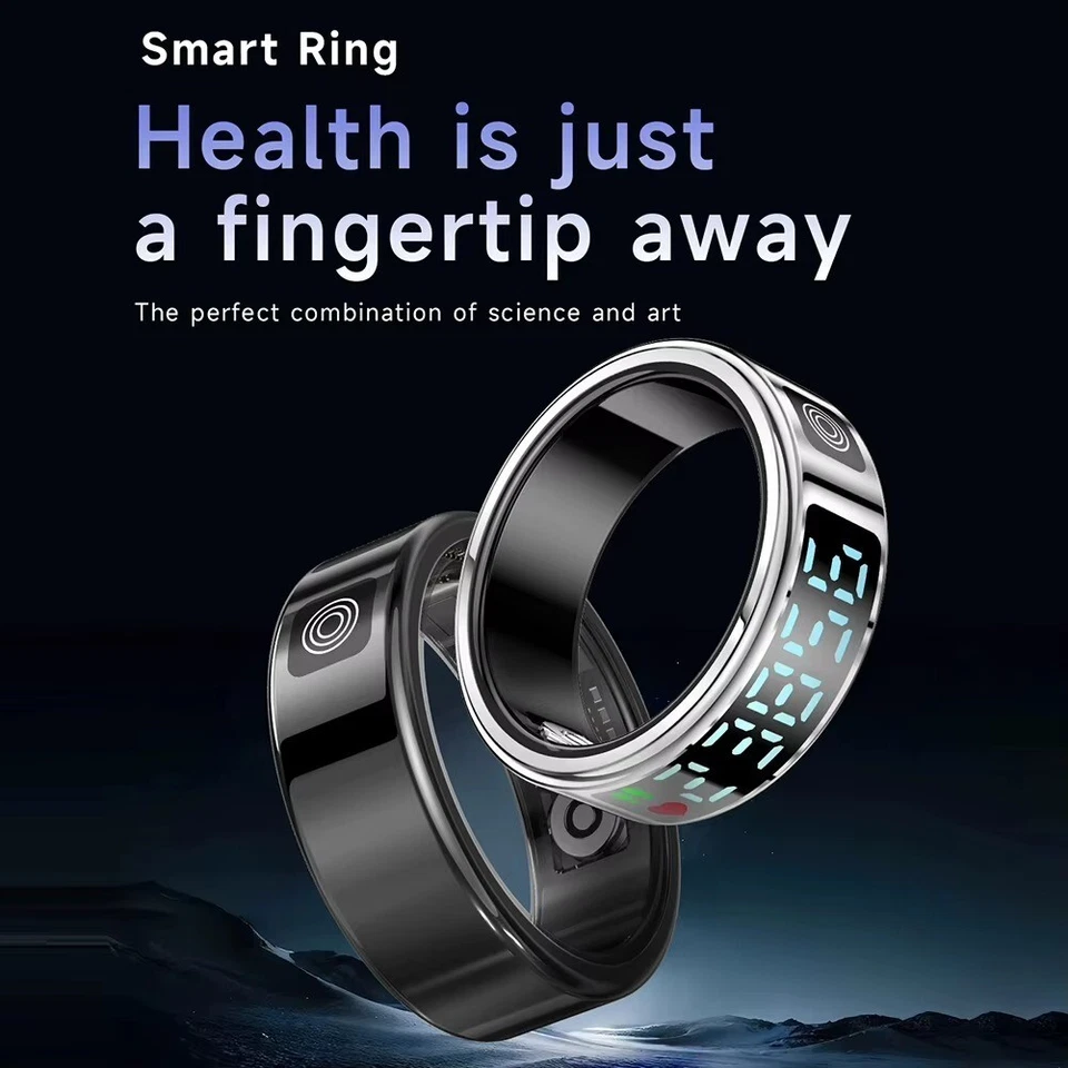 5ATM Waterproof Versatile Smart Ring RS08 Heart Rate Blood Oxygen Sleep Monitor - image 3 of 4