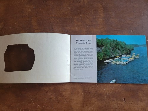 Beautiful Dells Wisconsin River VINTAGE 1956 Photo Lithograph Travel Booklet - Picture 3 of 10
