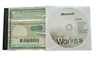 Original Microsoft Works8 x09-56685 + Microsoft Works 4.5 CD x03-32822