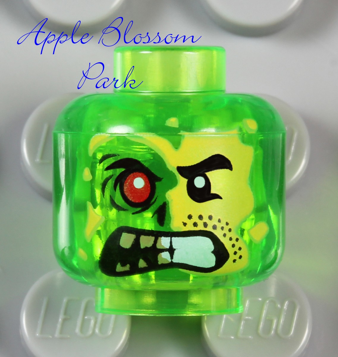 NEW Lego Adam Acid MINIFIG HEAD Trans Green Ultra Agents Monster