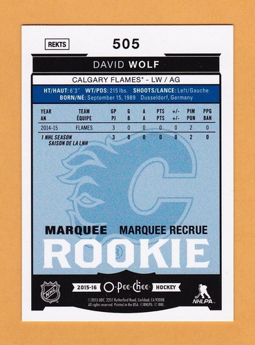 2015-16 NHL O-Pee-Chee OPC "Rainbow" Parallel - #1 to 600 - U-Pick From List - Picture 83 of 97