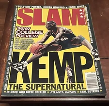Dec. 1996 Slam NBA Pro Basketball Magazine #14 Shawn Kemp Cover 