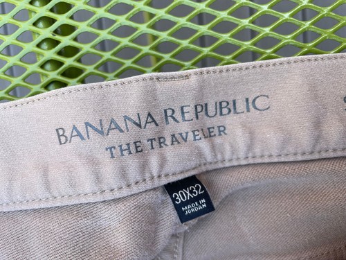 PANTALONE JEANS UOMO 30X32 BANANA REPUBLIC TRAVELER SLIM FIT VITA MEDIA GRIGIO CHIARO NUOVO SENZA ETICHETTE - Foto 7 di 13