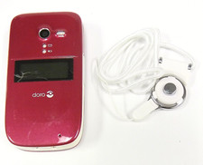 Doro PhoneEasy 626 - Red  Consumer Cellular  Flip Phone - Bundled / READ