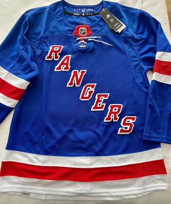 NY RANGERS AUTHENTIC JERSEY BLANK HOME ADIDAS SIZE 50 MSG NHL HOCKEY