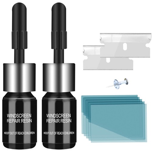 AODA Windshield Repair Kit 2 Pack Car Windshield Crack Repair Kit Rock Chip R...