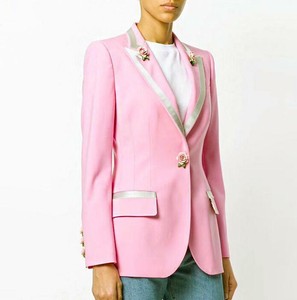 pink designer blazer
