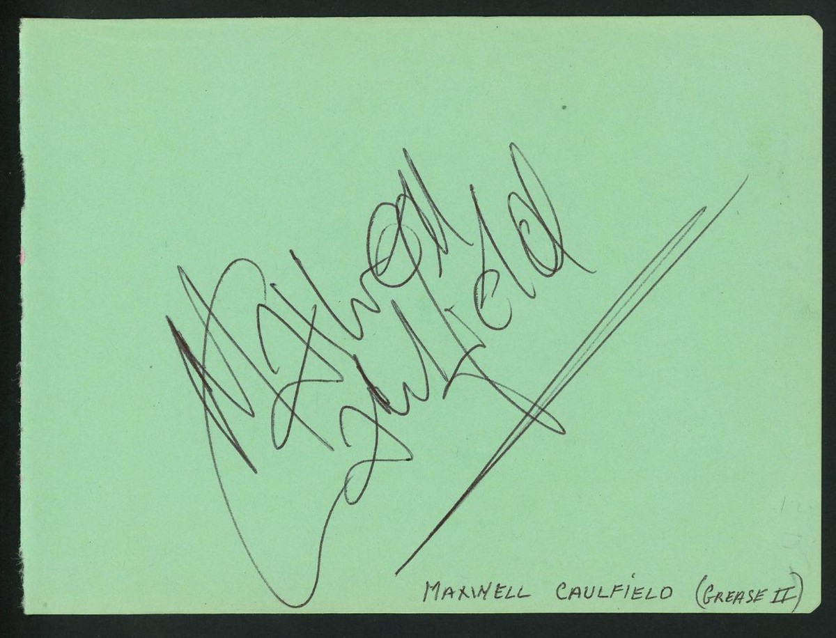 ●CAMPAIGN RECORDS MAXWELL CAULFIELD signed album page |