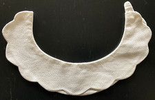 Vintage DORIS MOORE of California Collar White Cotton Snap Closure 14"