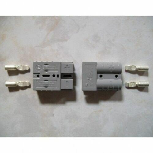 Autentico kit connettori Anderson SB50, grigio 6 AWG 2 alloggiamenti 4 contatti - Foto 1 di 1