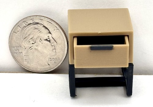 Miniature Night Stand With Rare Candle Stick Set Zuru Mini Brands Home Series 1 - Picture 3 of 5