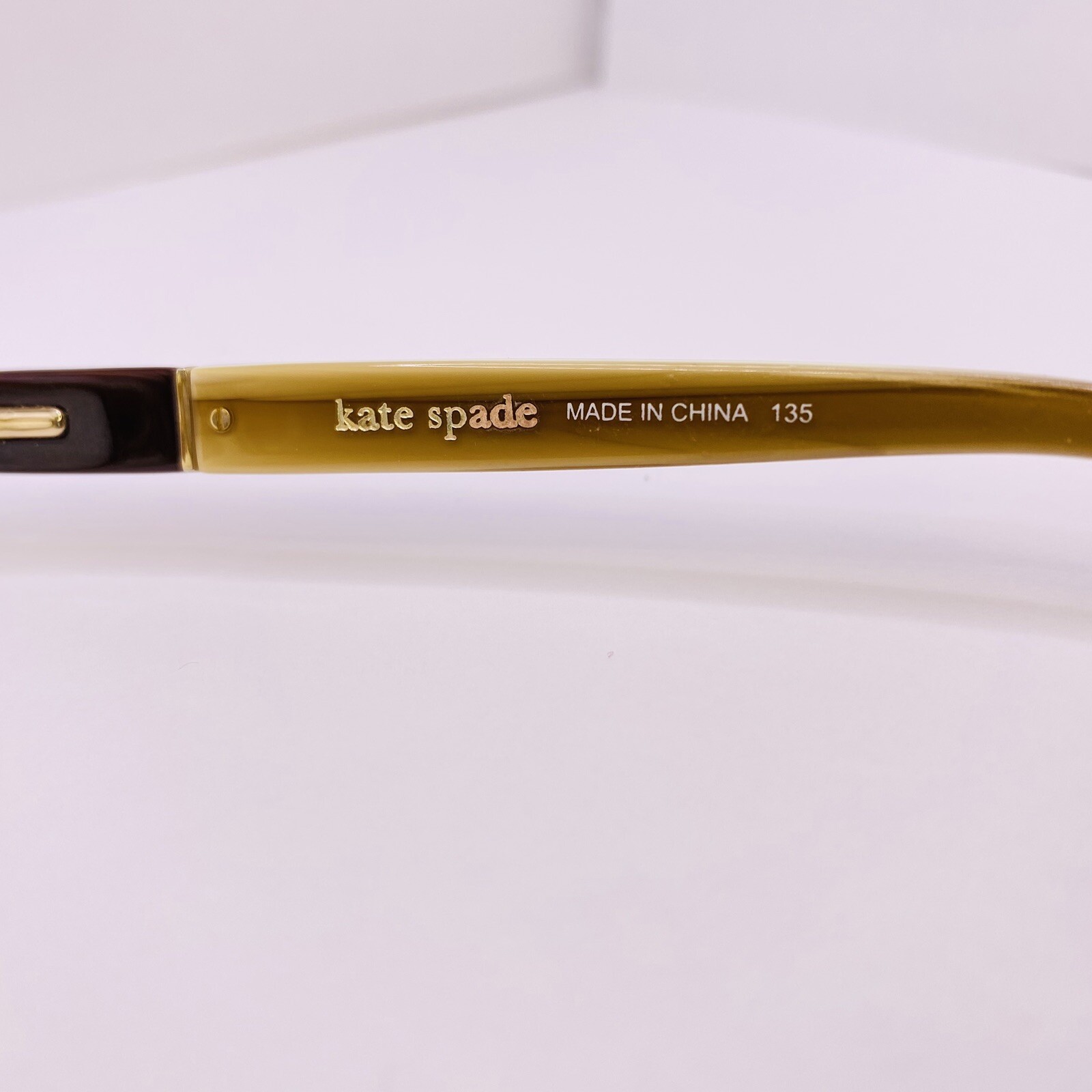 Kate Spade Angela Eyeglasses FL4 50 [] 17 135 MM Brown Cream Women’s thumbnail 5