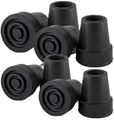 58 Shaft Large Base Quad Cane Replacement Tip Black 8 CT
