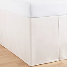 Simply Essential Twin/ Twin XL 36 In Drop Ruffled Bed Skirt in Coconut Milk